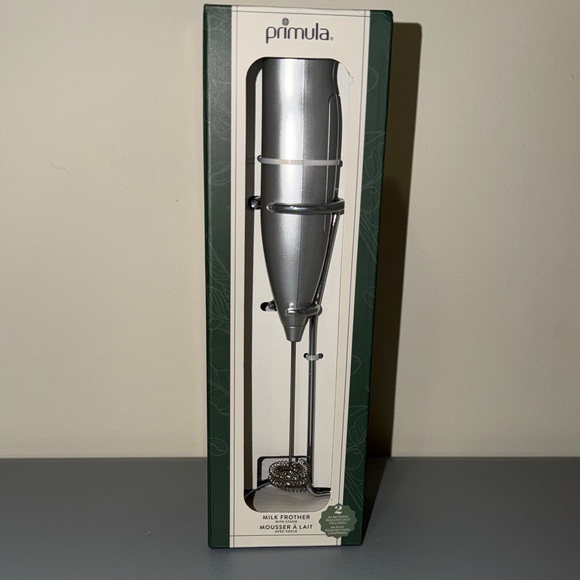 Primula Other - Primula Silver Milk Frother - Handheld Milk Frother for Coffee